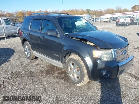 ✅ 2008 Ford Escape Limited • VIN: 1FMCU94198KD85403 • Lot: 43596601. Listed on IAAI with 139,290 mi. Free auction sales archive from the USA and detailed vehicle history report at DreamBid. Image 1.