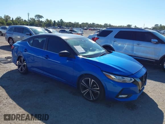 ✅ 2021 Nissan Sentra SR • VIN: 3N1AB8DV1MY297667 • Лот: 43624803. Опубликован ранее на IAAI с пробегом 52 080 миль. Бесплатный доступ к архиву аукционных продаж из США и подробный отчёт об истории автомобиля на DreamBid. Изображение 1.