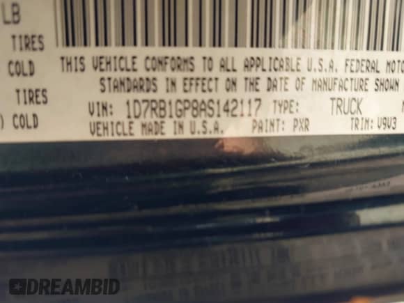 ✅ 2010 Dodge 1500 SLT • VIN: 1D7RB1GP8AS142117 • Лот: 42997559. Размещён на IAAI с пробегом 198 175 миль миль. Получите бесплатный доступ к архиву аукционных продаж из США и посмотрите подробный отчёт об истории автомобиля на DreamBid. Изображение 9.