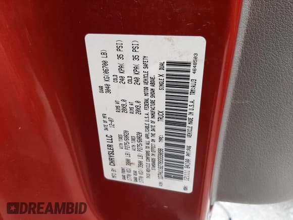 ✅ 2008 Dodge 1500 SLT • VIN: 1D7HU18278S559098 • Лот: 78547754. Опубликован ранее на Copart с пробегом Не указан. Бесплатный доступ к архиву аукционных продаж из США и подробный отчёт об истории автомобиля на DreamBid. Изображение 13.