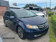 ✅ 2015 Honda Odyssey Touring Elite • VIN: 5FNRL5H95FB048456 • Лот: 92130585. Опубликован ранее на Copart с пробегом 166 710 миль. Бесплатный доступ к архиву аукционных продаж из США и подробный отчёт об истории автомобиля на DreamBid. Изображение 1.