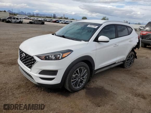 ✅ 2021 Hyundai Tucson SEL • VIN: KM8J33AL6MU357716 • Lot: 93687295. Wystawiony na Copart z przebiegiem 57 672 mil. Bezpłatny archiwum sprzedaży aukcyjnych z USA i szczegółowy raport historii pojazdu na DreamBid. Zdjęcie 1.