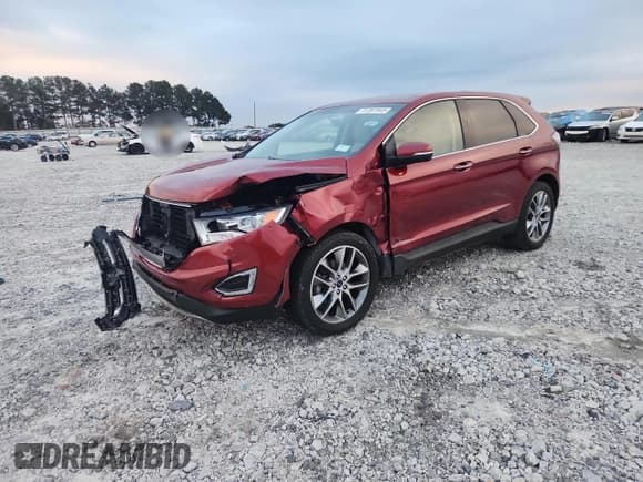 ✅ 2017 Ford Edge Titanium • VIN: 2FMPK3K96HBB25211 • Lot: 91387845. Listed on Copart with 79,748 mi. Free auction sales archive from the USA and detailed vehicle history report at DreamBid. Image 1.