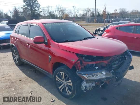 ✅ 2020 Mitsubishi Outlander ES • VIN: JA4AP3AU5LU029391 • Lot: 43643650. Listed on IAAI with 86,314 mi. Free auction sales archive from the USA and detailed vehicle history report at DreamBid. Image 1.