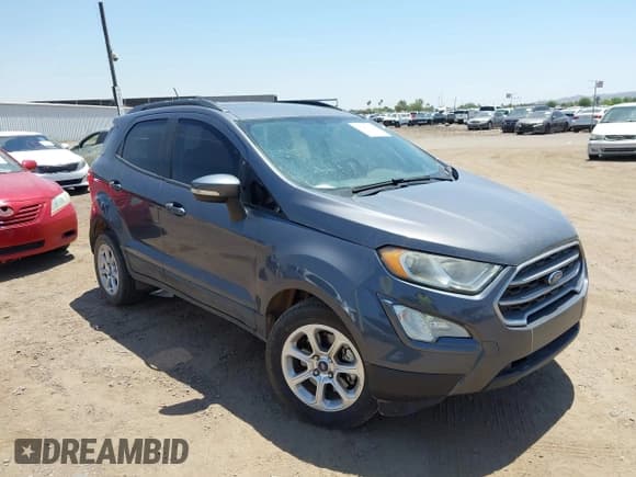 ✅ 2018 Ford EcoSport SE • VIN: MAJ3P1TE6JC216835 • Lot: 42383393. Listed on IAAI with 58,786 mi. Free auction sales archive from the USA and detailed vehicle history report at DreamBid. Image 1.