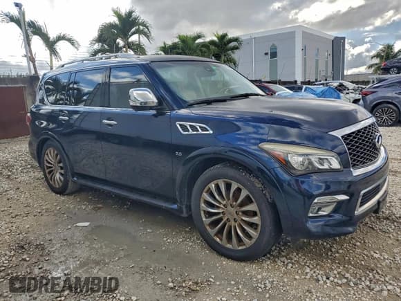 ✅ 2015 Infiniti QX80 • VIN: JN8AZ2NFXF9574097 • Lot: 96481435. Listed on Copart with 169,986 mi. Free auction sales archive from the USA and detailed vehicle history report at DreamBid. Image 4.