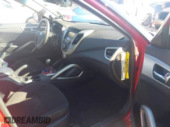 2016 Hyundai Veloster with VIN KMHTC6AD3GU256527, listed as a IAAI auction lot 43329191 with 128,277 mi miles and . Bid and sale history available at DreamBid. Image 5.