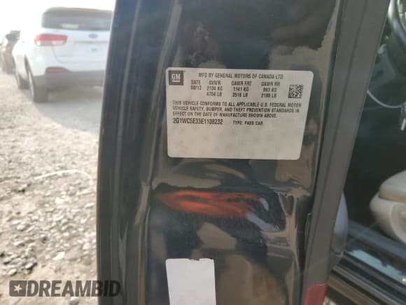 ✅ 2014 Chevrolet Impala LTZ • VIN: 2G1WC5E33E1108232 • Лот: 64018374. Опубликован ранее на Copart с пробегом 81 684 миль. Бесплатный доступ к архиву аукционных продаж из США и подробный отчёт об истории автомобиля на DreamBid. Изображение 15.