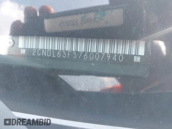 ✅ 2007 Chevrolet Equinox LT • VIN: 2CNDL63F376007940 • Лот: 42537293. Опубликован ранее на IAAI с пробегом 123 256 миль. Бесплатный доступ к архиву аукционных продаж из США и подробный отчёт об истории автомобиля на DreamBid. Изображение 9.