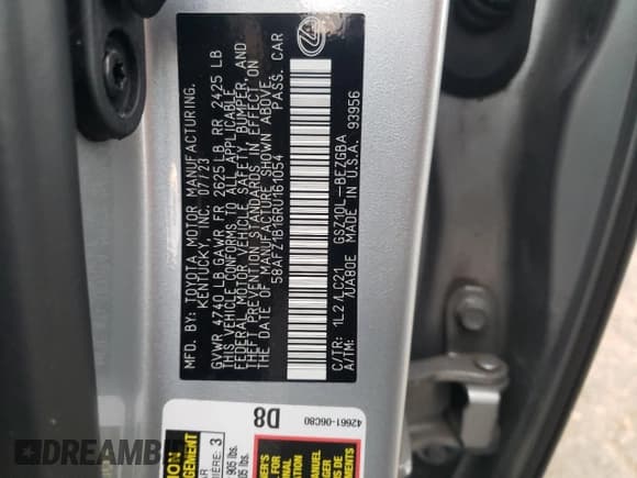 ✅ 2024 Lexus ES 350 Ultra Luxury • VIN: 58AFZ1B16RU161054 • Lot: 92041095. Wystawiony na Copart z przebiegiem 45 775 mil. Bezpłatny archiwum sprzedaży aukcyjnych z USA i szczegółowy raport historii pojazdu na DreamBid. Zdjęcie 12.