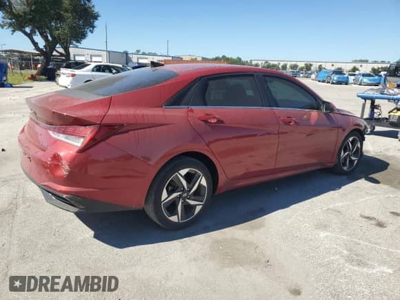 2022 Hyundai Elantra Limited with VIN KMHLP4AG7NU333089, listed as a Copart auction lot 86540525 with 43,019 mi miles and Non repairable. Bid and sale history available at DreamBid. Image 3.