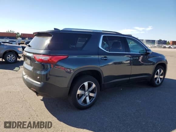 2018 Chevrolet Traverse LT z VIN 1GNEVHKW1JJ285026, wystawiony jako Copart lot #82348695 z przebiegiem 94 788 mil mil oraz Szkoda całkowita • Salvage title. Historia ofert i sprzedaży dostępna na DreamBid. Obrazek 3.