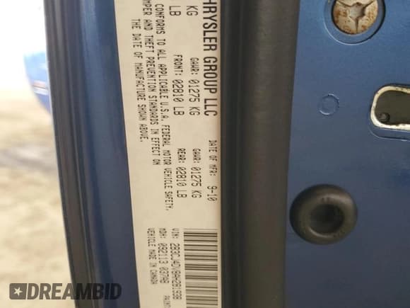 ✅ 2010 Dodge Challenger SE • VIN: 2B3CJ4DV8AH281938 • Lot: 78267764. Wystawiony na Copart z przebiegiem 134 638 mil. Bezpłatny archiwum sprzedaży aukcyjnych z USA i szczegółowy raport historii pojazdu na DreamBid. Zdjęcie 12.