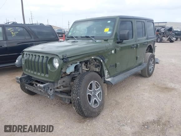 ✅ 2021 Jeep Wrangler Unlimited Willys • VIN: 1C4HJXDN3MW701553 • Lot: 41707600. Wystawiony na IAAI z przebiegiem 70 523 mil. Bezpłatny archiwum sprzedaży aukcyjnych z USA i szczegółowy raport historii pojazdu na DreamBid. Zdjęcie 2.