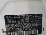 ✅ 2015 Hyundai Azera • VIN: KMHFG4JG2FA450191 • Lot: 87260645. Listed on Copart with 149,666 mi. Free auction sales archive from the USA and detailed vehicle history report at DreamBid. Image 12.