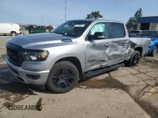2022 Ram 1500 Big Horn with VIN 1C6RRFFG9NN298540, listed as a Copart auction lot 65178115 with 63,008 mi miles and Clean title. Bid and sale history available at DreamBid. Image 1.