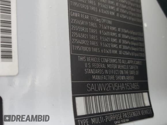 ✅ 2017 Land Rover Range Rover Sport HSE Dynamic • VIN: SALWV2FV5HA153465 • Lot: 81162505. Wystawiony na Copart z przebiegiem 68 058 mil. Bezpłatny archiwum sprzedaży aukcyjnych z USA i szczegółowy raport historii pojazdu na DreamBid. Zdjęcie 13.