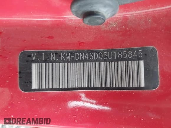 ✅ 2005 Hyundai Elantra GLS • VIN: KMHDN46D05U185845 • Lot: 41736360. Wystawiony na IAAI z przebiegiem 156 101 mil. Bezpłatny archiwum sprzedaży aukcyjnych z USA i szczegółowy raport historii pojazdu na DreamBid. Zdjęcie 9.