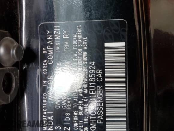 2014 Hyundai Veloster z VIN KMHTC6AD1EU185924, wystawiony jako Copart lot #67472874 z przebiegiem 161 871 mil mil oraz Czysty tytuł • Clean title. Historia ofert i sprzedaży dostępna na DreamBid. Obrazek 13.