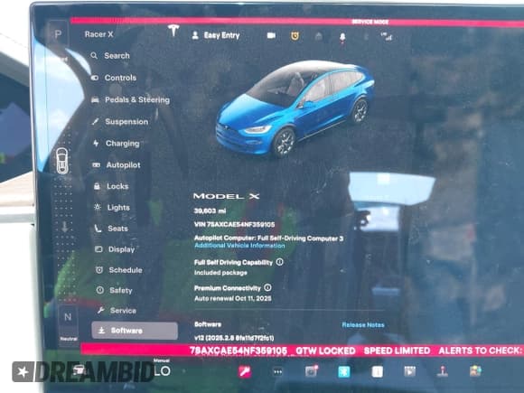 ✅ 2022 Tesla Model X • VIN: 7SAXCAE54NF359105 • Lot: 42459209. Wystawiony na IAAI z przebiegiem 39 603 mil. Bezpłatny archiwum sprzedaży aukcyjnych z USA i szczegółowy raport historii pojazdu na DreamBid. Zdjęcie 7.