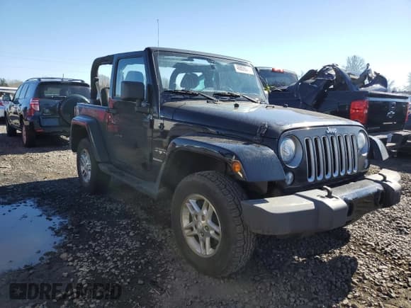 ✅ 2018 Jeep Wrangler Sahara • VIN: 1C4AJWBG7JL870391 • Lot: 46806045. Listed on Copart with 56,897 mi. Free auction sales archive from the USA and detailed vehicle history report at DreamBid. Image 4.