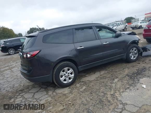 2014 Chevrolet Traverse LS z VIN 1GNKRFED9EJ110177, wystawiony jako IAAI lot #43378216 z przebiegiem 177 291 mil mil oraz . Historia ofert i sprzedaży dostępna na DreamBid. Obrazek 4.