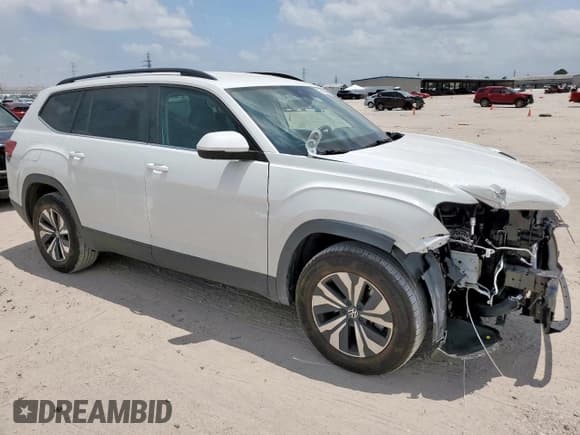 ✅ 2024 Volkswagen Atlas SE • VIN: 1V2DR2CA1RC503800 • Lot: 58160815. Wystawiony na Copart z przebiegiem 11 278 mil. Bezpłatny archiwum sprzedaży aukcyjnych z USA i szczegółowy raport historii pojazdu na DreamBid. Zdjęcie 4.