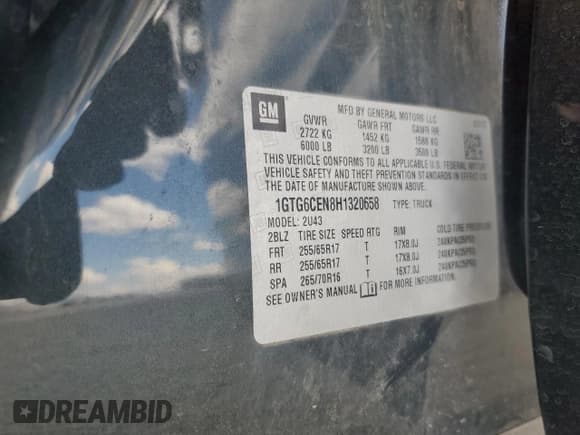 ✅ 2017 GMC Canyon 4WD SLE • VIN: 1GTG6CEN8H1320658 • Lot: 66401615. Wystawiony na Copart z przebiegiem 21 661 mil. Bezpłatny archiwum sprzedaży aukcyjnych z USA i szczegółowy raport historii pojazdu na DreamBid. Zdjęcie 13.