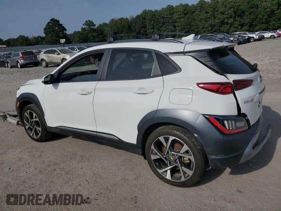 ✅ 2022 Hyundai Kona Limited • VIN: KM8K5CA39NU823008 • Лот: 65585824. Опубликован ранее на Copart с пробегом 46 924 миль. Бесплатный доступ к архиву аукционных продаж из США и подробный отчёт об истории автомобиля на DreamBid. Изображение 2.