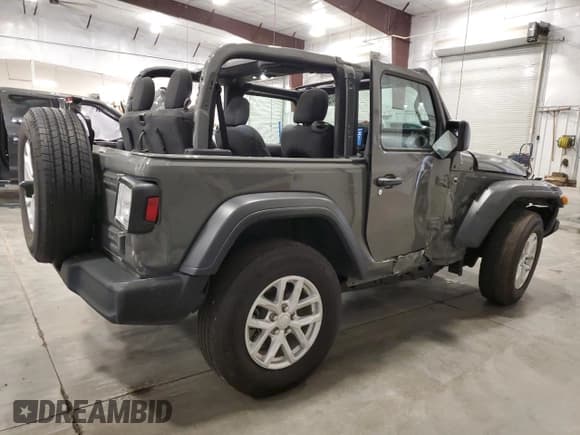 ✅ 2023 Jeep Wrangler Sport S • VIN: 1C4HJXAG9PW677785 • Lot: 70341275. Listed on Copart with 32,130 mi. Free auction sales archive from the USA and detailed vehicle history report at DreamBid. Image 3.