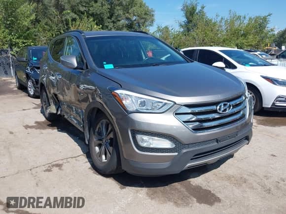 2014 Hyundai Santa Fe with VIN 5XYZU3LB8EG193235, listed as a IAAI auction lot 43285823 with 84,842 mi miles and . Bid and sale history available at DreamBid. Image 1.