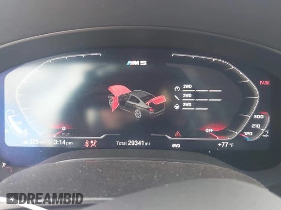 ✅ 2021 BMW M5 • VIN: WBS83CH09MCG78021 • Лот: 43564962. Опубликован ранее на IAAI с пробегом 29 341 миль. Бесплатный доступ к архиву аукционных продаж из США и подробный отчёт об истории автомобиля на DreamBid. Изображение 7.