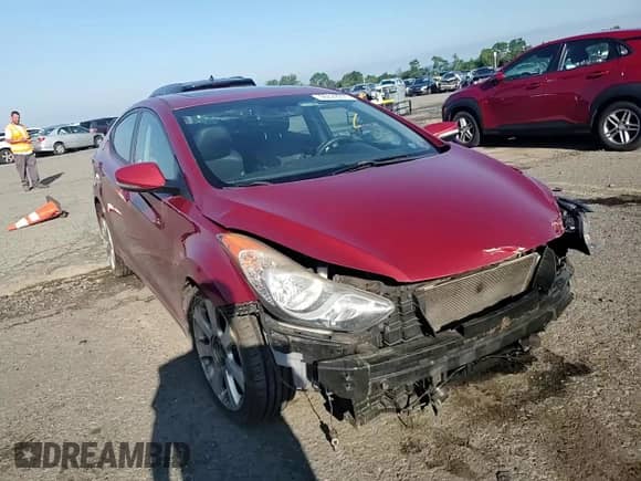 2012 Hyundai Elantra Limited with VIN KMHDH4AE7CU454475, listed as a Copart auction lot 66629005 with 138,783 mi miles and Salvage title. Bid and sale history available at DreamBid. Image 14.