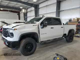 2024 Chevrolet Silverado 2500HD ZR2 с VIN 1GC4YYE73RF409778, выставлен на аукционе Copart как лот 70222875 с пробегом Не указан миль и Списание • Salvage title. История ставок и продаж доступна на DreamBid. Изображение 1.