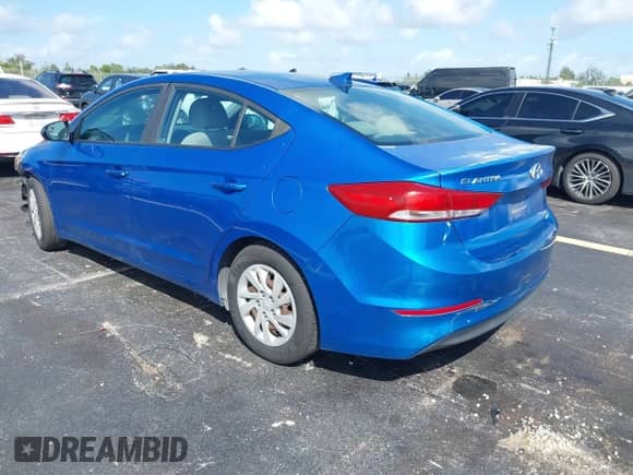 2017 Hyundai Elantra SE with VIN KMHD74LF1HU073799, listed as a IAAI auction lot 43372485 with 159,039 mi miles and . Bid and sale history available at DreamBid. Image 3.