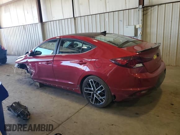✅ 2019 Hyundai Elantra Sport • VIN: KMHD04LB1KU842066 • Lot: 69753475. Listed on Copart with 87,907 mi. Free auction sales archive from the USA and detailed vehicle history report at DreamBid. Image 2.