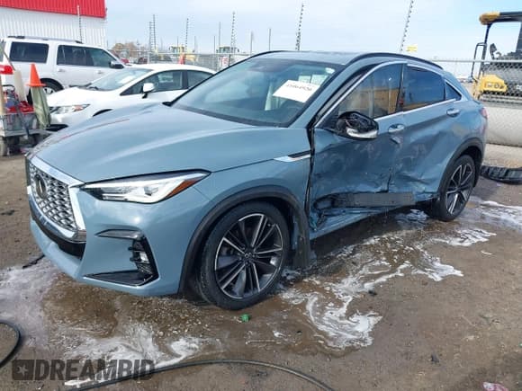 ✅ 2022 Infiniti QX55 Luxe • VIN: 3PCAJ5J39NF100503 • Лот: 41064920. Опубликован ранее на IAAI с пробегом 50 996 миль. Бесплатный доступ к архиву аукционных продаж из США и подробный отчёт об истории автомобиля на DreamBid. Изображение 2.
