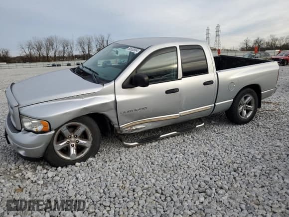 ✅ 2004 Dodge 1500 SLT • VIN: 1D7HU18N54J185536 • Лот: 80550964. Опубликован ранее на Copart с пробегом 136 688 миль. Бесплатный доступ к архиву аукционных продаж из США и подробный отчёт об истории автомобиля на DreamBid. Изображение 1.