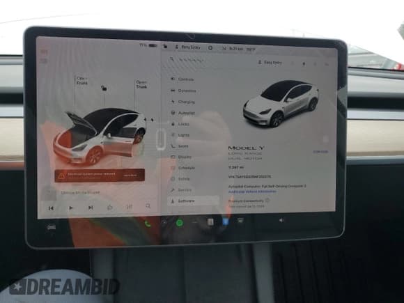 ✅ 2022 Tesla Model Y Long Range • VIN: 7SAYGDEE5NF352075 • Lot: 50799895. Wystawiony na Copart z przebiegiem 11 597 mil. Bezpłatny archiwum sprzedaży aukcyjnych z USA i szczegółowy raport historii pojazdu na DreamBid. Zdjęcie 9.