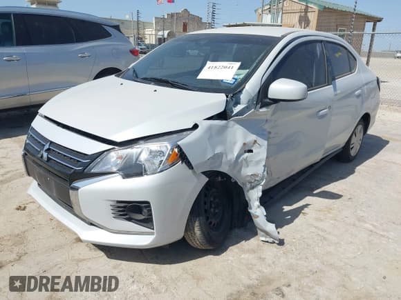 ✅ 2023 Mitsubishi Mirage ES • VIN: ML32FUFJ5PHF03944 • Лот: 41822041. Опубликован ранее на IAAI с пробегом 12 899 миль. Бесплатный доступ к архиву аукционных продаж из США и подробный отчёт об истории автомобиля на DreamBid. Изображение 2.