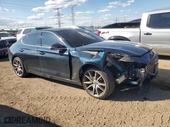 ✅ 2022 Genesis G70 2.0T • VIN: KMTG34TA1NU102409 • Lot: 71267445. Wystawiony na Copart z przebiegiem 26 254 mil. Bezpłatny archiwum sprzedaży aukcyjnych z USA i szczegółowy raport historii pojazdu na DreamBid. Zdjęcie 4.