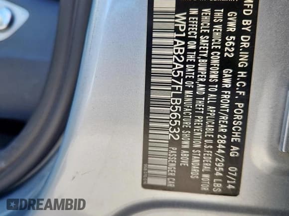 ✅ 2015 Porsche Macan S • VIN: WP1AB2A57FLB56532 • Lot: 92229255. Wystawiony na Copart z przebiegiem 132 294 mil. Bezpłatny archiwum sprzedaży aukcyjnych z USA i szczegółowy raport historii pojazdu na DreamBid. Zdjęcie 12.