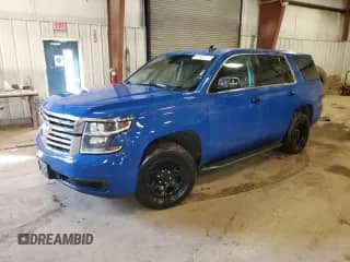 2019 Chevrolet Tahoe Commercial with VIN 1GNSKDECXKR405253, listed as a Copart auction lot 80195905 with 114,320 mi miles and Clean title. Bid and sale history available at DreamBid. Image 1.