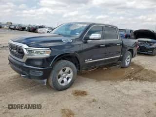 2020 Ram 1500 Limited with VIN 1C6SRFHT6LN191051, listed as a Copart auction lot 64772885 with 144,200 mi miles and Clean title. Bid and sale history available at DreamBid. Image 1.