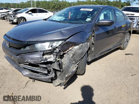✅ 2021 Honda Civic LX • VIN: 2HGFC2F69MH539101 • Лот: 89552325. Опубликован ранее на Copart с пробегом 69 888 миль. Бесплатный доступ к архиву аукционных продаж из США и подробный отчёт об истории автомобиля на DreamBid. Изображение 1.