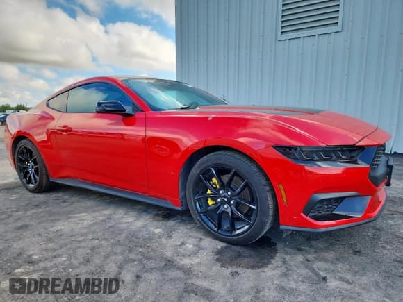 ✅ 2024 Ford Mustang EcoBoost • VIN: 1FA6P8TH5R5103877 • Lot: 81643935. Listed on Copart with 20,905 mi. Free auction sales archive from the USA and detailed vehicle history report at DreamBid. Image 4.