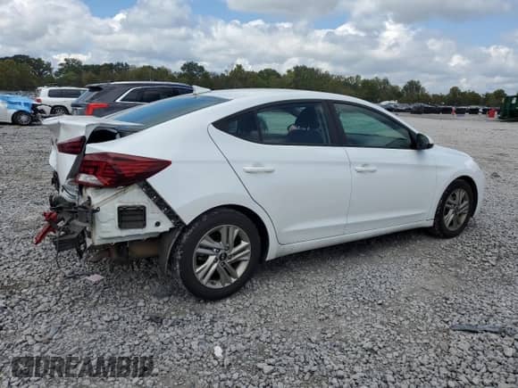 2020 Hyundai Elantra SEL with VIN 5NPD84LF7LH512024, listed as a Copart auction lot 84398305 with 112,338 mi miles and Salvage title. Bid and sale history available at DreamBid. Image 3.