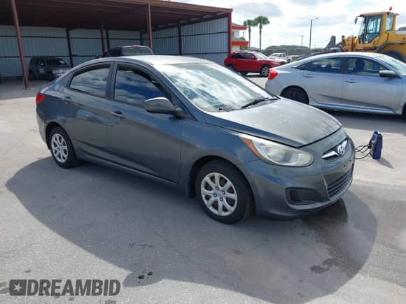 2013 Hyundai Accent GLS with VIN KMHCT4AE0DU428330, listed as a IAAI auction lot 43485183 with 43,296 mi miles and . Bid and sale history available at DreamBid. Image 1.