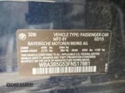 ✅ 2015 BMW 3 Series 328i xDrive • VIN: WBA3B5G53FNS17881 • Lot: 51799995. Wystawiony na Copart z przebiegiem 176 481 mil. Bezpłatny archiwum sprzedaży aukcyjnych z USA i szczegółowy raport historii pojazdu na DreamBid. Zdjęcie 15.