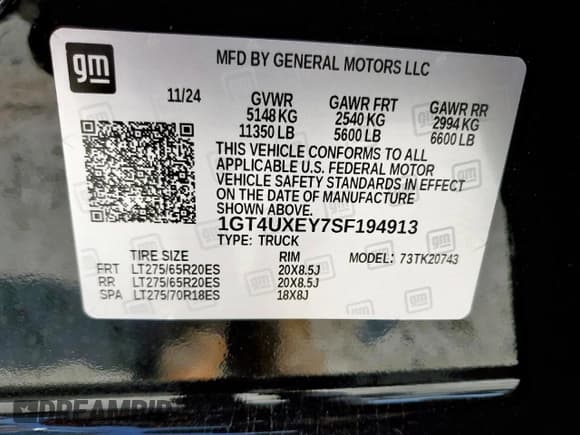 ✅ 2025 GMC Sierra 2500HD Denali Ultimate • VIN: 1GT4UXEY7SF194913 • Lot: 56927885. Wystawiony na Copart z przebiegiem 4 755 mil. Bezpłatny archiwum sprzedaży aukcyjnych z USA i szczegółowy raport historii pojazdu na DreamBid. Zdjęcie 13.